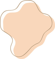 Earth Tone Abstract Shape Illustration