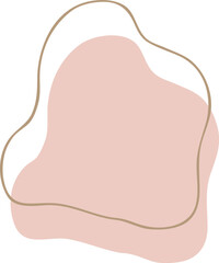 Earth Tone Abstract Shape Illustration