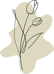 Flower Abstract Organic Shape Minimal