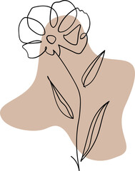 Flower Abstract Organic Shape Minimal