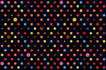 seamless pattern with circles on dark background