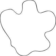 Irregular shape outline