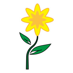 flower icon design template vector