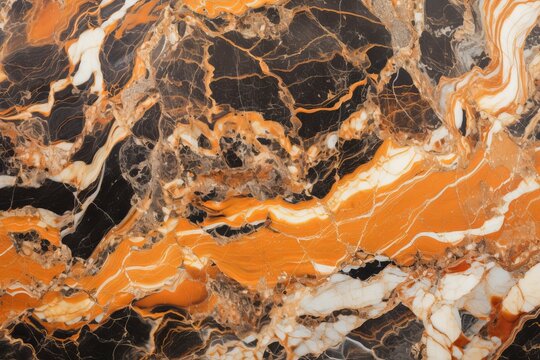 Orange black and white marble pattern nature beautiful