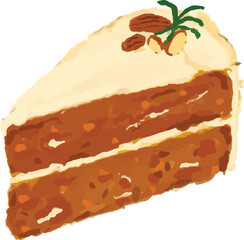 The carrot cake drawings I drew can be edited.