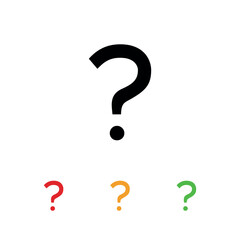 question sign icon vector template