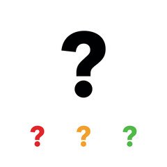 question sign icon vector template