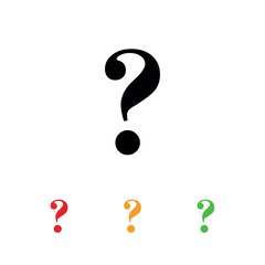 question sign icon vector template