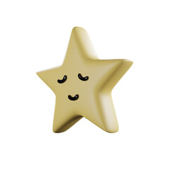 Obraz premium golden star,3D rendering