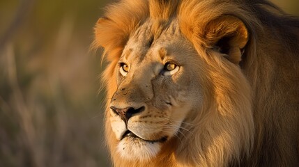 The lion's flowing mane