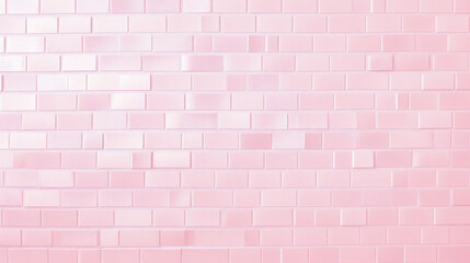 Fototapeta na wymiar Pastel pink ordered brick wall texture background, abstract, textures