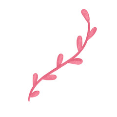 pink rose petals paint brush watercolor seaweed underwater sea ocean