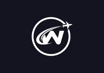 Aviation and Air plane logo design vector for airlines, airline tickets, travel agencies with the letter for brand and business