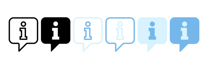 Information icon. Info and Faq sign. vector illustration