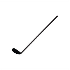 Golf club stick vector icon. Golf clubs flat sign design illustration. Golf stick symbol pictogram. UX UI icon