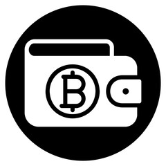 Obraz premium wallet glyph icon