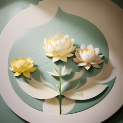lotus flowers illustration
