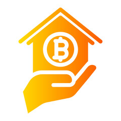 real estate gradient icon
