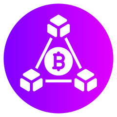 blockchain gradient icon