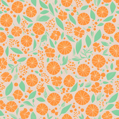 citrus seamless pattern