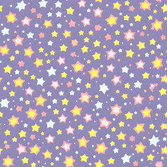 Fototapeta na wymiar stars seamless pattern
