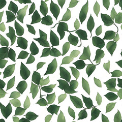 Fototapeta na wymiar Seamless pattern leaves