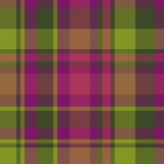 Check texture seamless. Plaid pattern background. Tartan fabric textile vector.