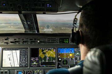 Cockpit View Landing