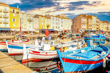 Hafen, Saint Tropez, Frankreich 