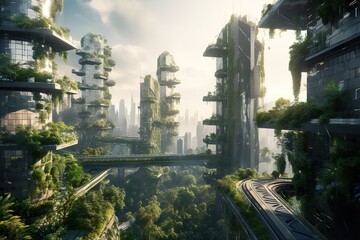 Green Utopia, Sustainable City Dreams.
Genetaive AI