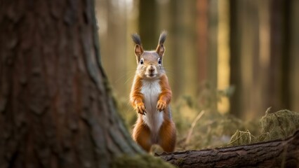 Forest's Sweetheart: An Adorable Squirrel Enjoying a Delightful Treat