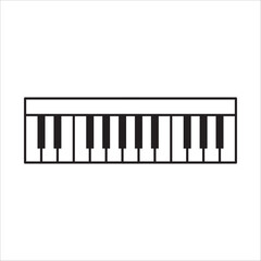 Fototapeta premium Piano vector icon. Piano flat sign design isolated illustration. Piano symbol pictogram. UX UI icon