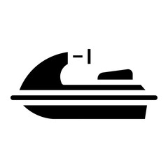 Fototapeta premium water scooter glyph 