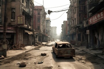 Once-pristine streets now resemble a post-apocalyptic wasteland. Generative AI