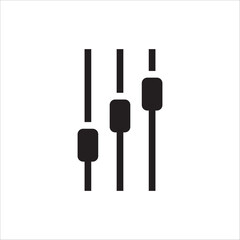 Sound mixer vector icon. Studio DJ disco club sound mixer flat sign design illustration. Sound mixer symbol pictogram.  UX UI icon