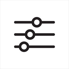 Sound mixer vector icon. Studio DJ disco club sound mixer flat sign design illustration. Sound mixer symbol pictogram.  UX UI icon