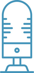 microphone line icon