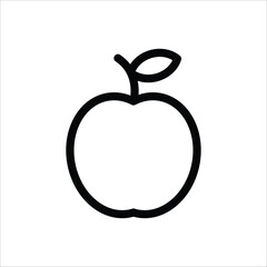 Apple vector icon. Apple flat sign design. Apple symbol pictogram. UX UI icon