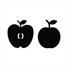 Apple vector icon. Apple flat sign design. Apple symbol pictogram. UX UI icon