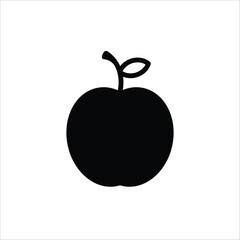 Apple vector icon. Apple flat sign design. Apple symbol pictogram. UX UI icon