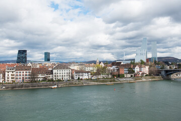 View over Basel city