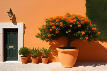 Fototapeta na wymiar orange tree