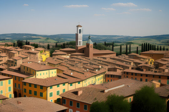 Siena Italien Stadt Panorama
