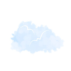 Cloud illustration.sky clipart.handrawn cloud