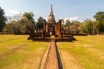 Ancient temples in Sukhothai Historical Park, Thailand