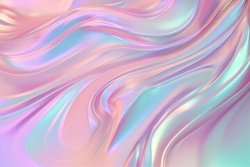 Holographic foil. Blurred rainbow light refraction texture overlay effect for photo and mock-ups. Holographic iridescent pearl texture. Iridescent art. Trendy colorful card. Generative ai. 