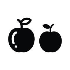 Apple vector icon. Apple flat sign design. Apple symbol pictogram. UX UI icon
