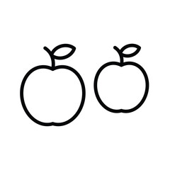 Apple vector icon. Apple flat sign design. Apple symbol pictogram. UX UI icon
