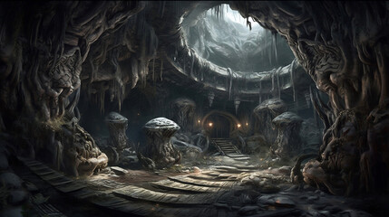 "The Gorgon's Lair - A Dark and Mysterious Fantasy World"