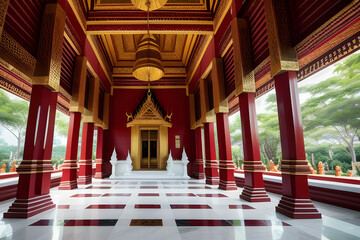 Wat Benchamabophit ,marble temple one of bangkok thailand capital landmark